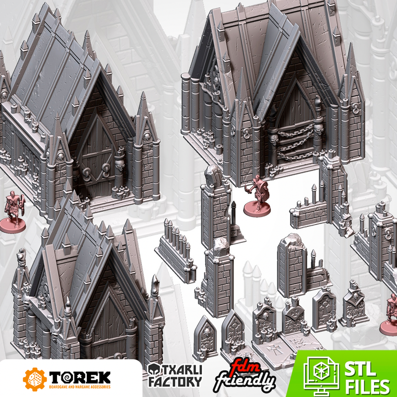 Set cimetière (16 models) - Cemetary