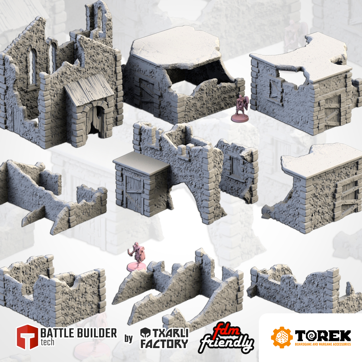 Ville abandonnée (9 models) - Abandoned Town