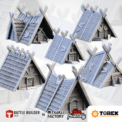Maisons Viking (6 models) - Viking houses