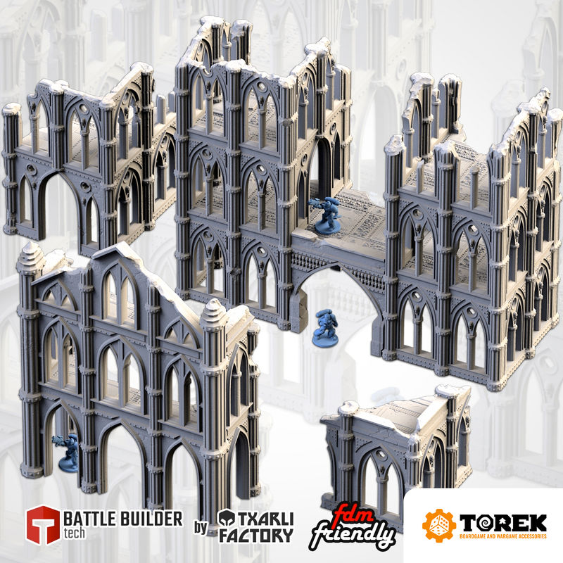 Cathedrale en ruine (4 models) - Cathedral Ruins