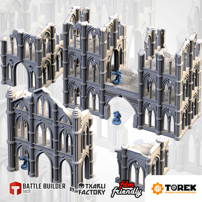 Cathedrale en ruine (4 models) - Cathedral Ruins