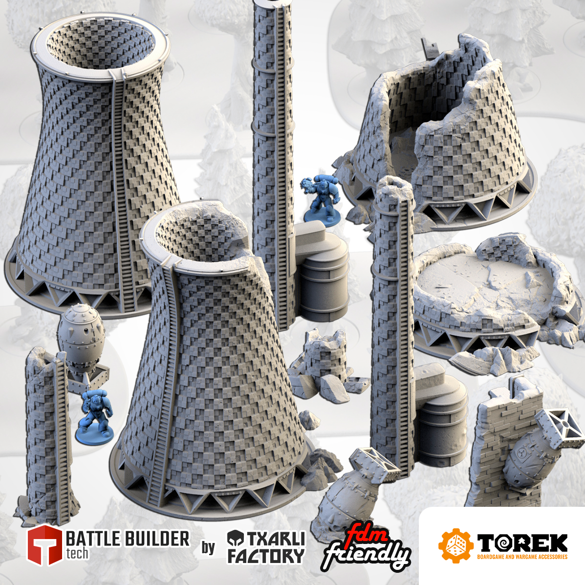 Centrale nucléaire (11 models) - Nuclear plant