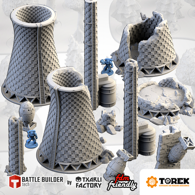 Centrale nucléaire (11 models) - Nuclear plant