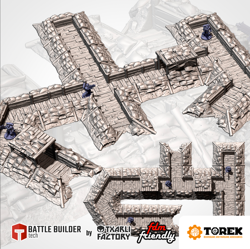 Tranchées modulaires (17 pieces) - Modular trenches