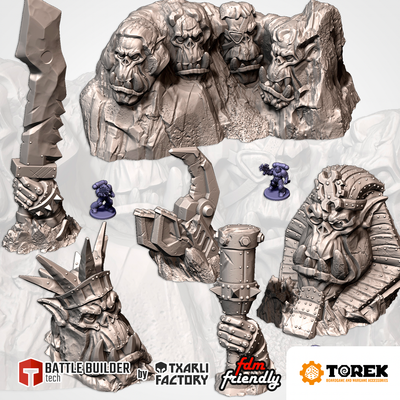 Monuments Ork (6 pieces) - Ork monuments