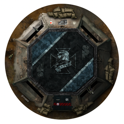 Gabarits d'objectifs /  target templates - Inspiration Death Korp of Krieg for WARHAMMER 40000 ® Compatible