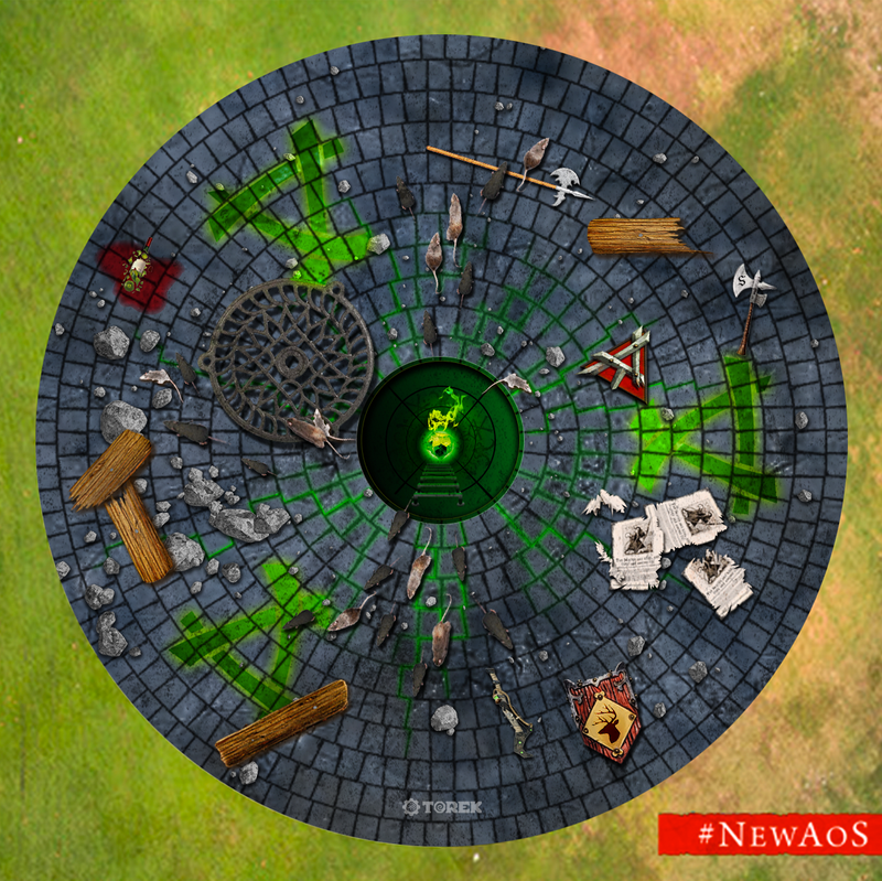 ** New AOS v4 ** Gabarits d'objectifs /  target templates - Skaven