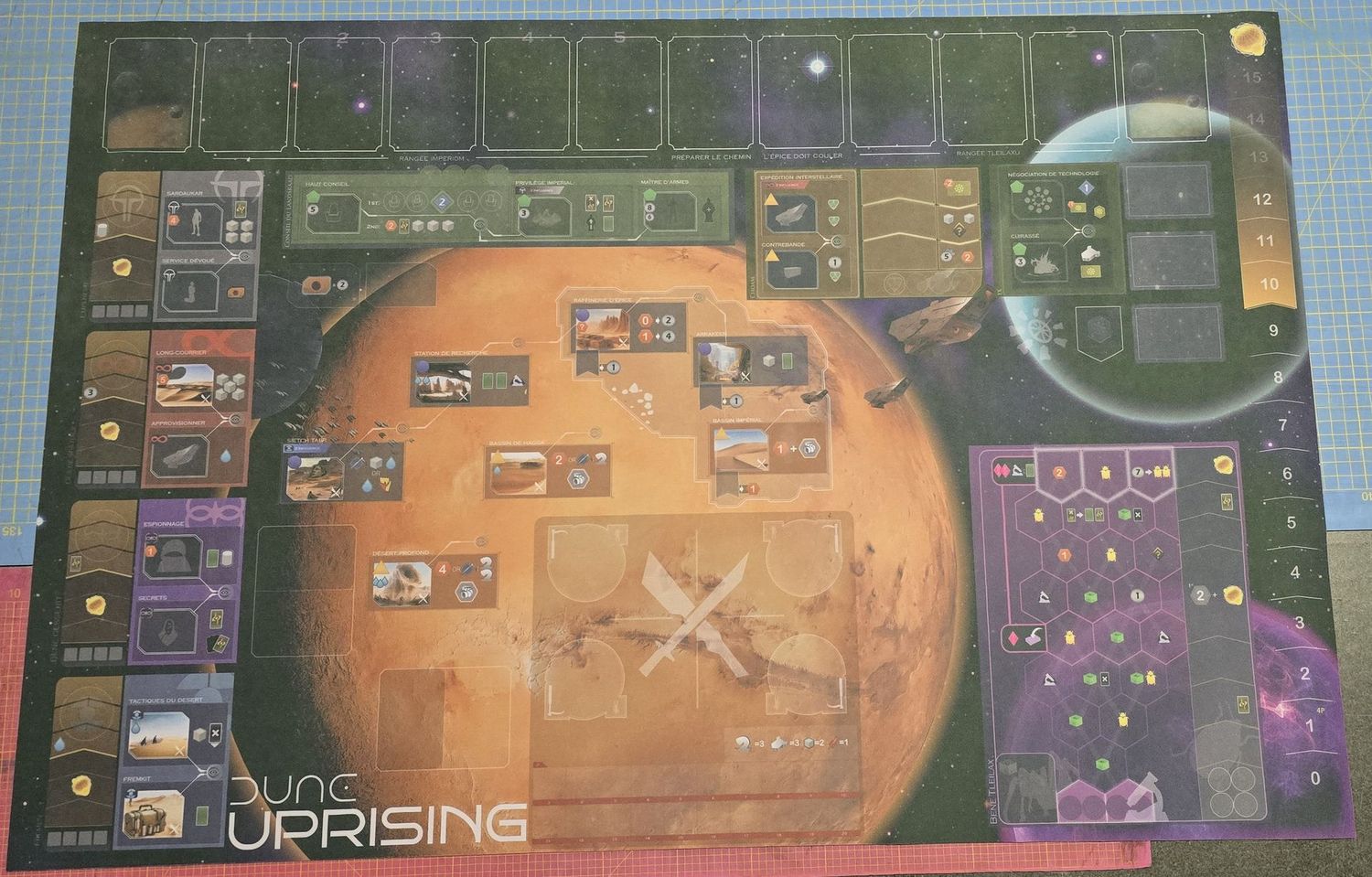 Playmat Dune Uprising : Rise of IX & Immortality, avec défaut