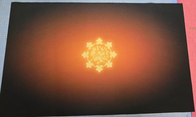 Tapis Meeple néon Jaune 65cm/90cm AVEC DÉFAUT