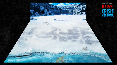 Battlemat Alkali Lake (Compatible Marvel Crisis Protocol)
