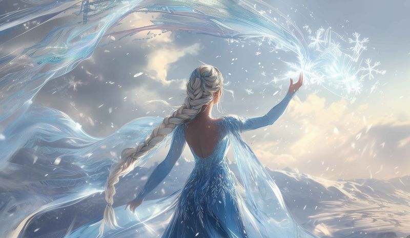 PLAYMAT  inspired by Elsa 3 LORCANA
