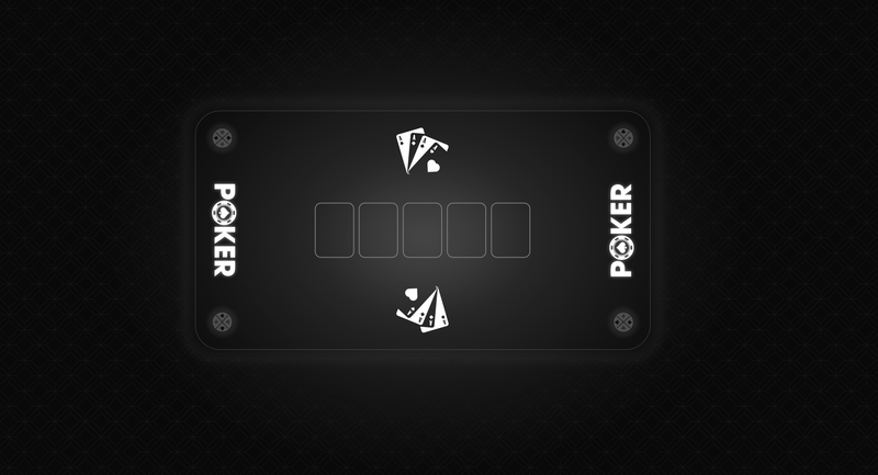 Tapis Poker noir 140cm/75cm