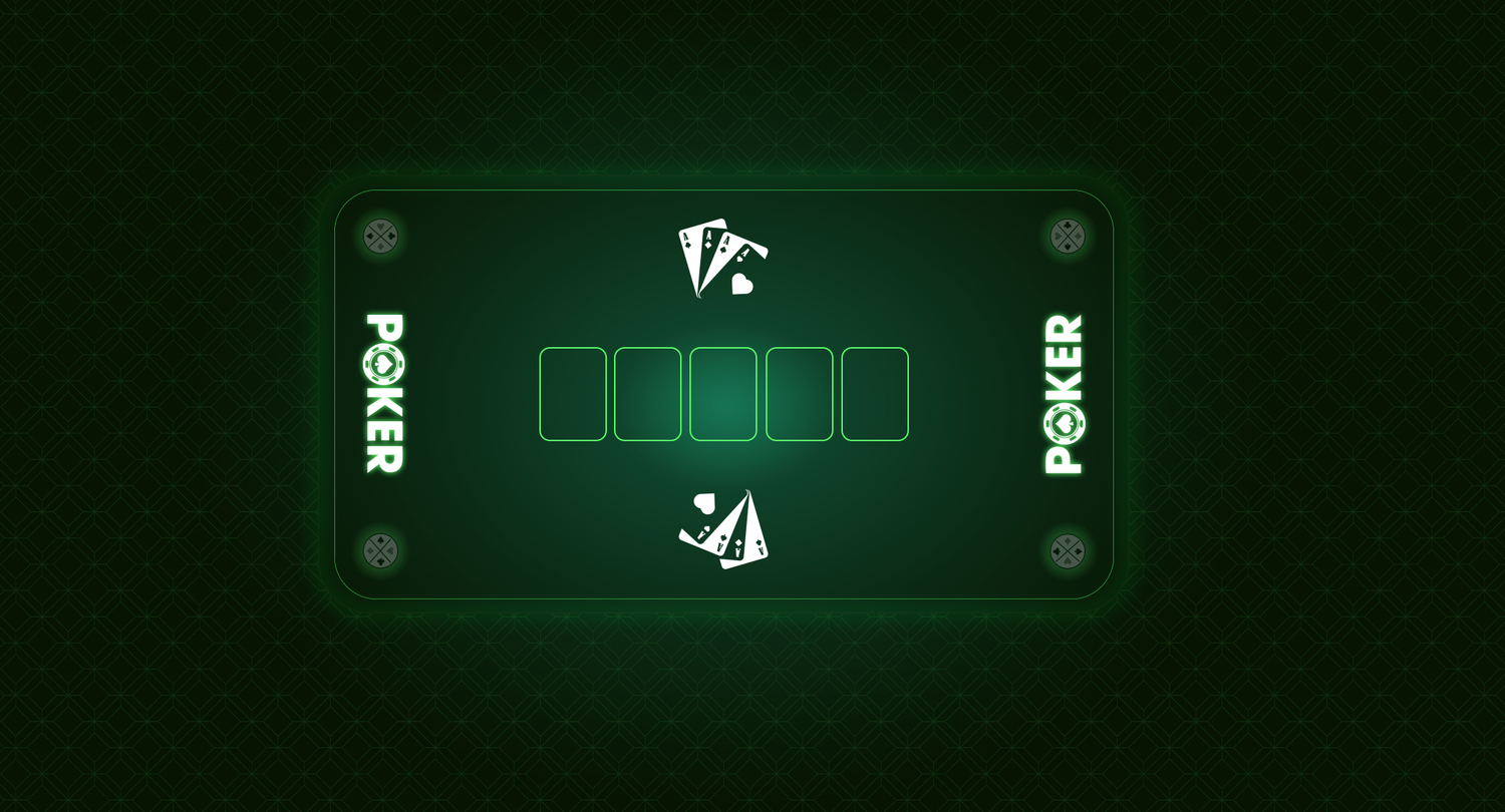 Tapis Poker vert 140cm/75cm