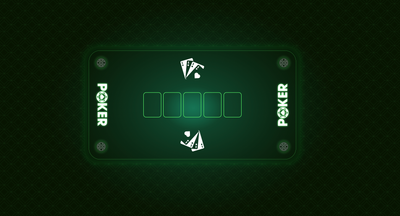 Tapis Poker vert 140cm/75cm