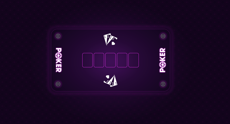 Tapis Poker Violet 140cm/75cm