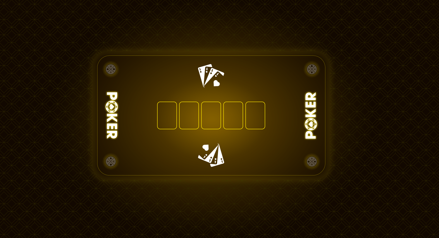 Tapis Poker Jaune 140cm/75cm