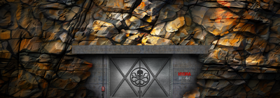 Fond de table  Base Hydra (Compatible Marvel Crisis Protocol)