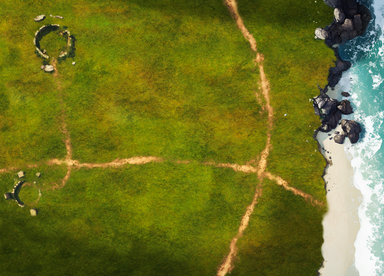 Battlemat The Coast - Lothern ® (Compatible TOW® / AOS®)