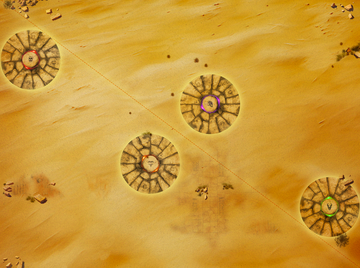 Battlemat FER DE LANCE - Age of Sigmar - Inspiration Sand