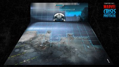 Battlemat Danger room s X-men (Compatible Marvel Crisis Protocol®)