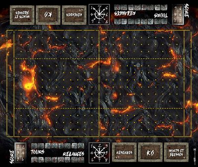 Terrain pour Blood Bowl ® compatible Volcanique
