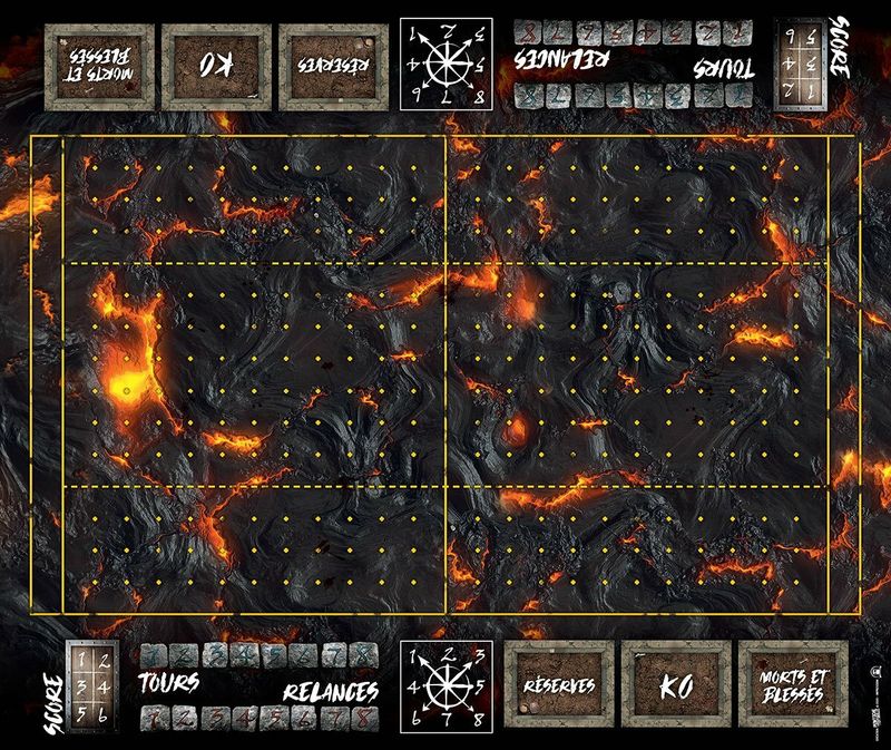 Terrain pour Blood Bowl ® compatible Volcanique