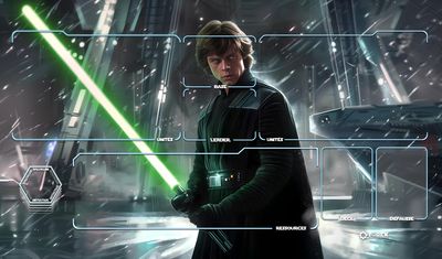 Playmat inspired by Luke Skywalker jeune Jedi Star Wars unlimited compatible 1 player
