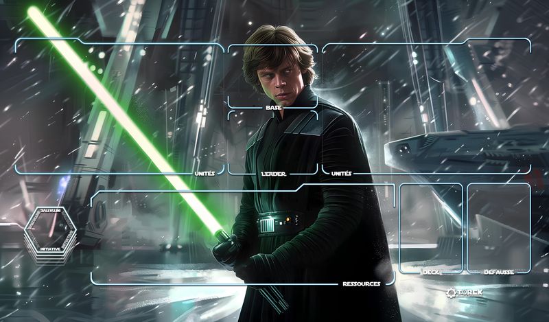Playmat inspired by Luke Skywalker jeune Jedi Star Wars unlimited compatible 1 player Playmat inspired by Luke Skywalker jeune Jedi Star Wars unlimited compatible 1 player