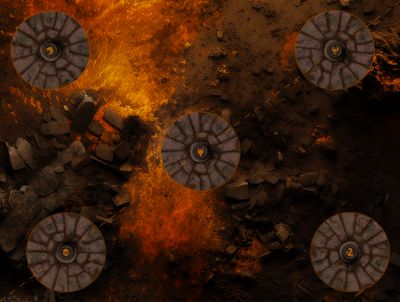Battlemat FER DE LANCE - Age of Sigmar® - Inspiration Fire