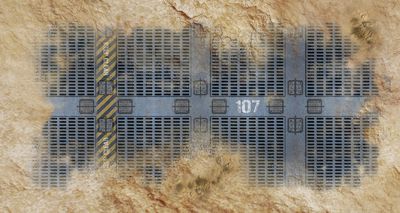 Zones de ruines Désertique (6'/12') WTC for WARHAMMER 40000 ® Compatible