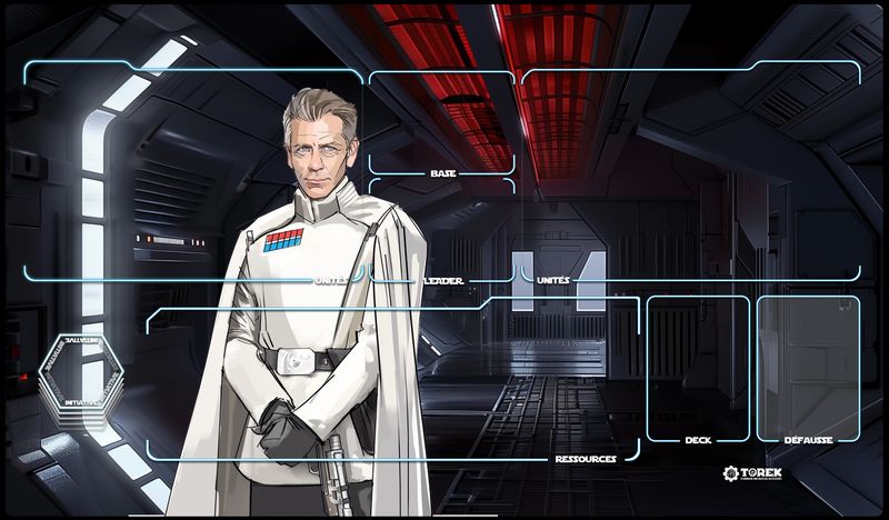 Playmat inspired by Directeur Krennik Star Wars unlimited compatible 1 player Playmat inspired by Directeur Krennik Star Wars unlimited compatible 1 player