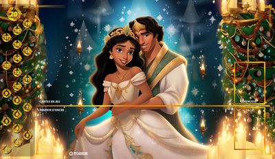 PLAYMAT  inspired by  Aladdin et Jasmine Lorcana