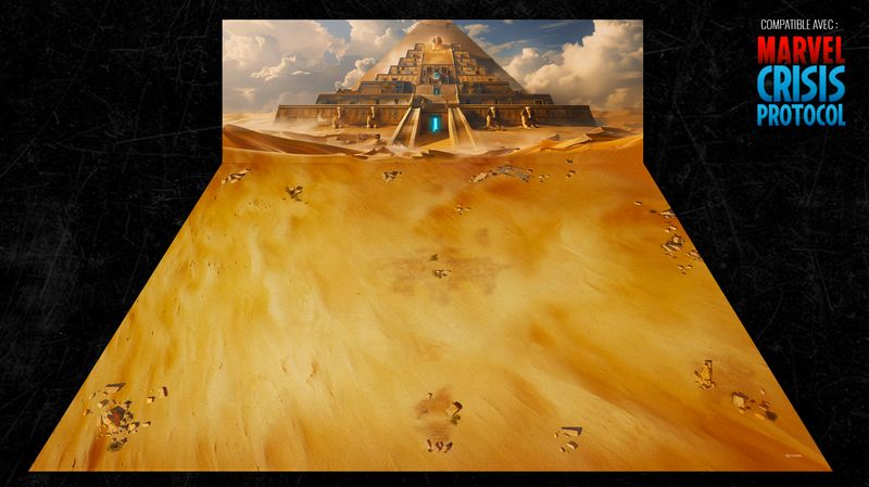 Battlemat En Sabah Nur - Apocalypse (Compatible Marvel Crisis Protocol®)