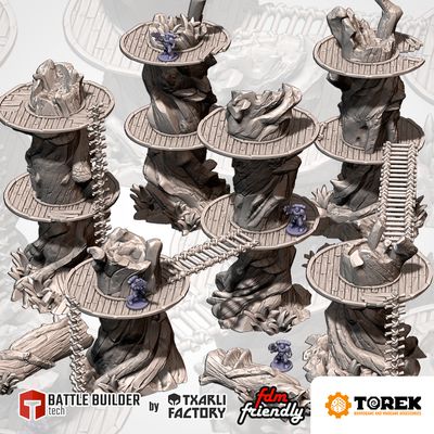 Arbres géants modulaires (20 pieces) - Modular Giant Trees