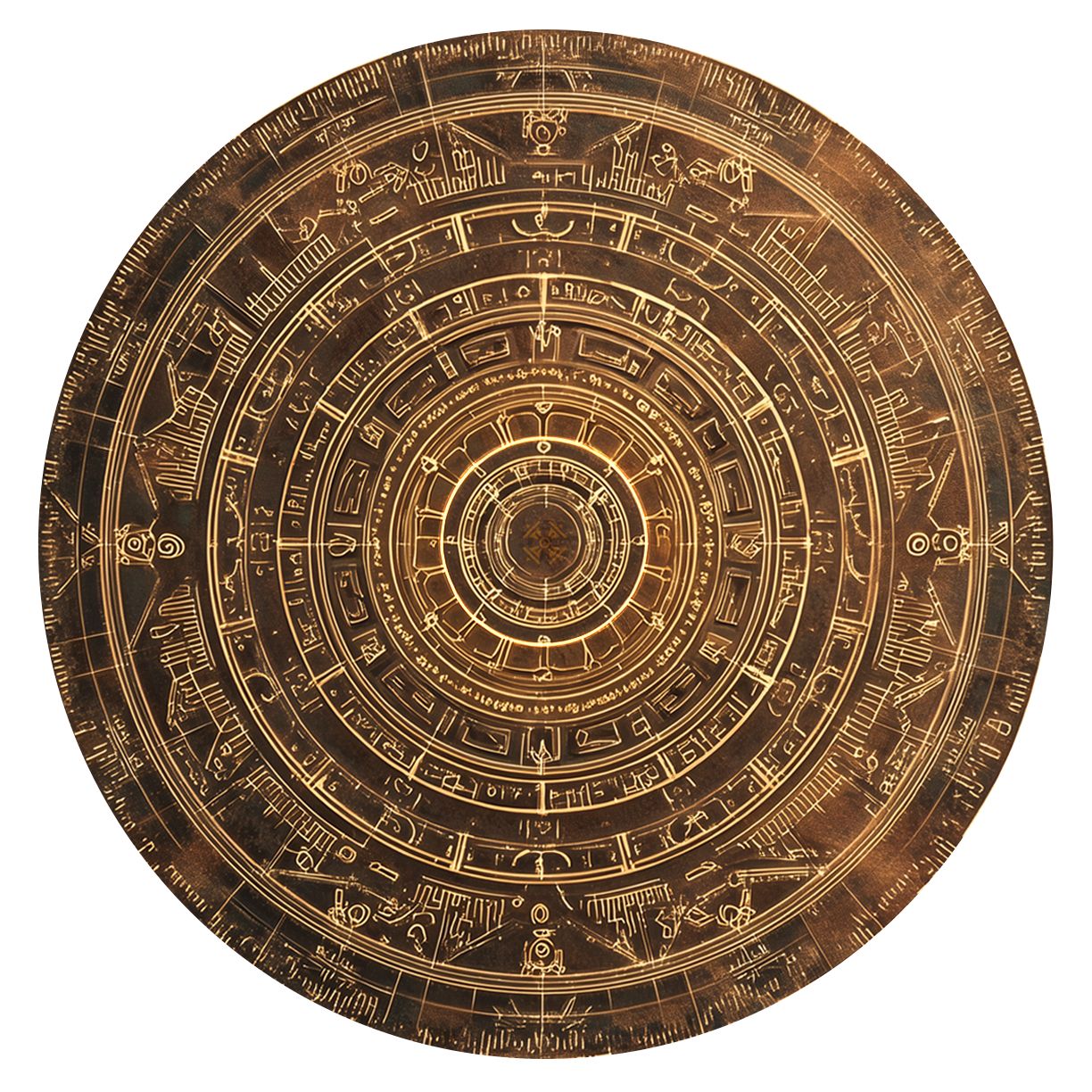 Gabarits d'objectifs /  target templates - Générique Bronze for WARHAMMER The Old World ® Compatible