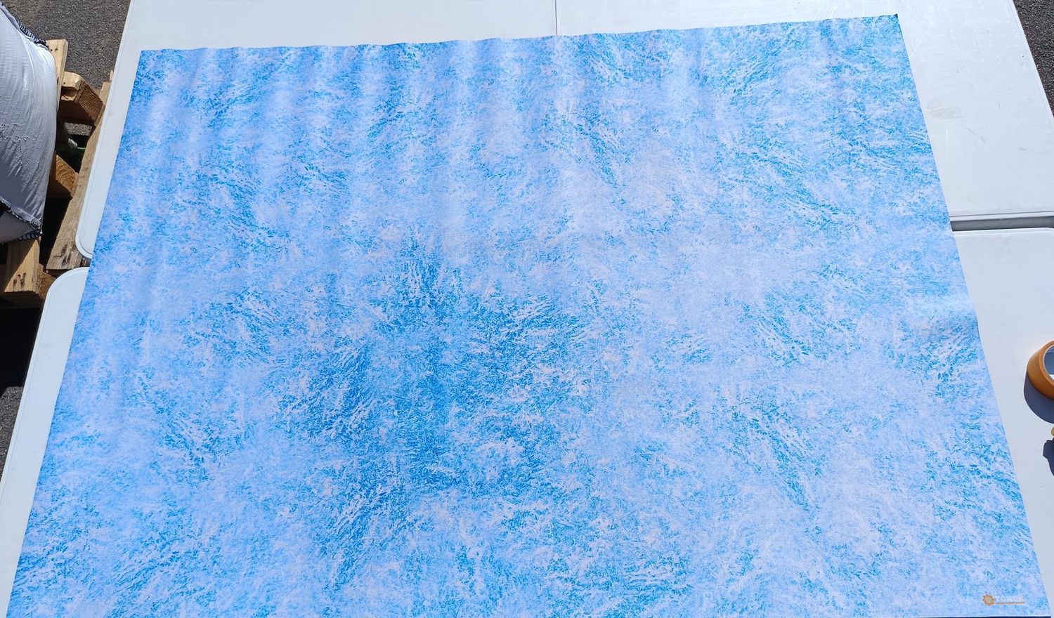 Battlemat Plaine gelée en 60"/44" sans marquage avec défaut 24-07