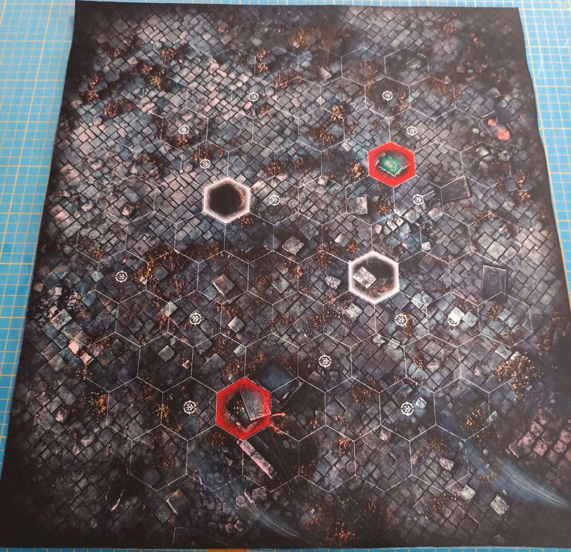 Battlemat Réversible compatible Warhammer Underworlds ® inspiration Bones & Fire avec Défauts 07-07