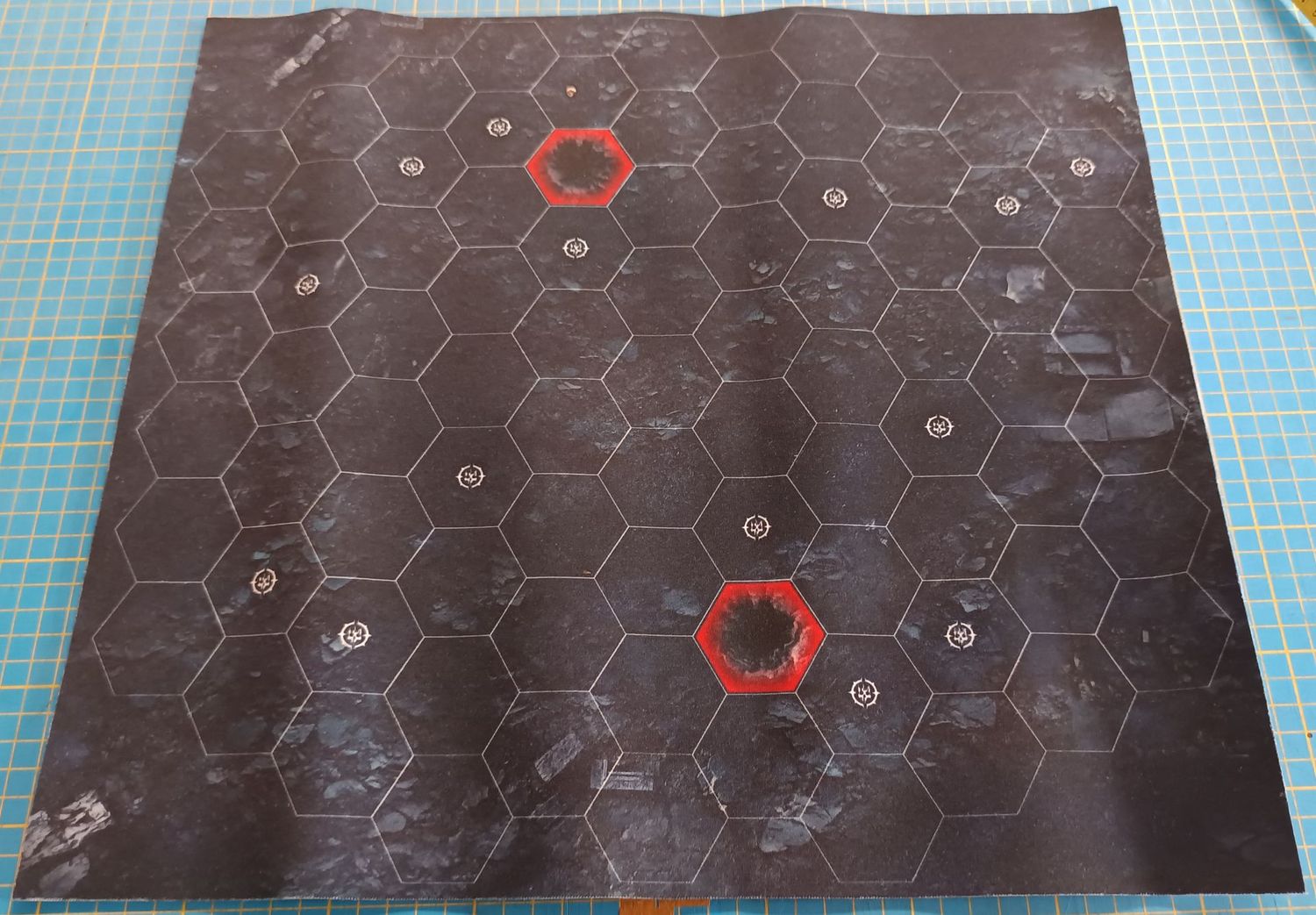 Battlemat Réversible compatible Warhammer Underworlds ® inspiration Cendres A/B avec Défauts 13-07