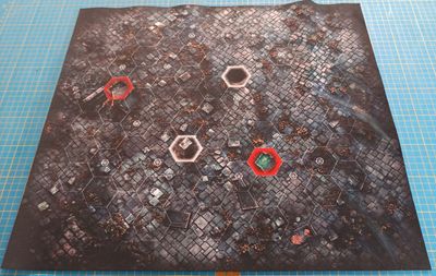 Battlemat Réversible compatible Warhammer Underworlds ® inspiration Cimetière - Lave avec Défauts 08-07