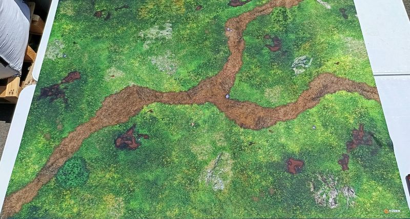 Battlemat Plaine chemin 60"/44" sans marquage  Défaut 28-07