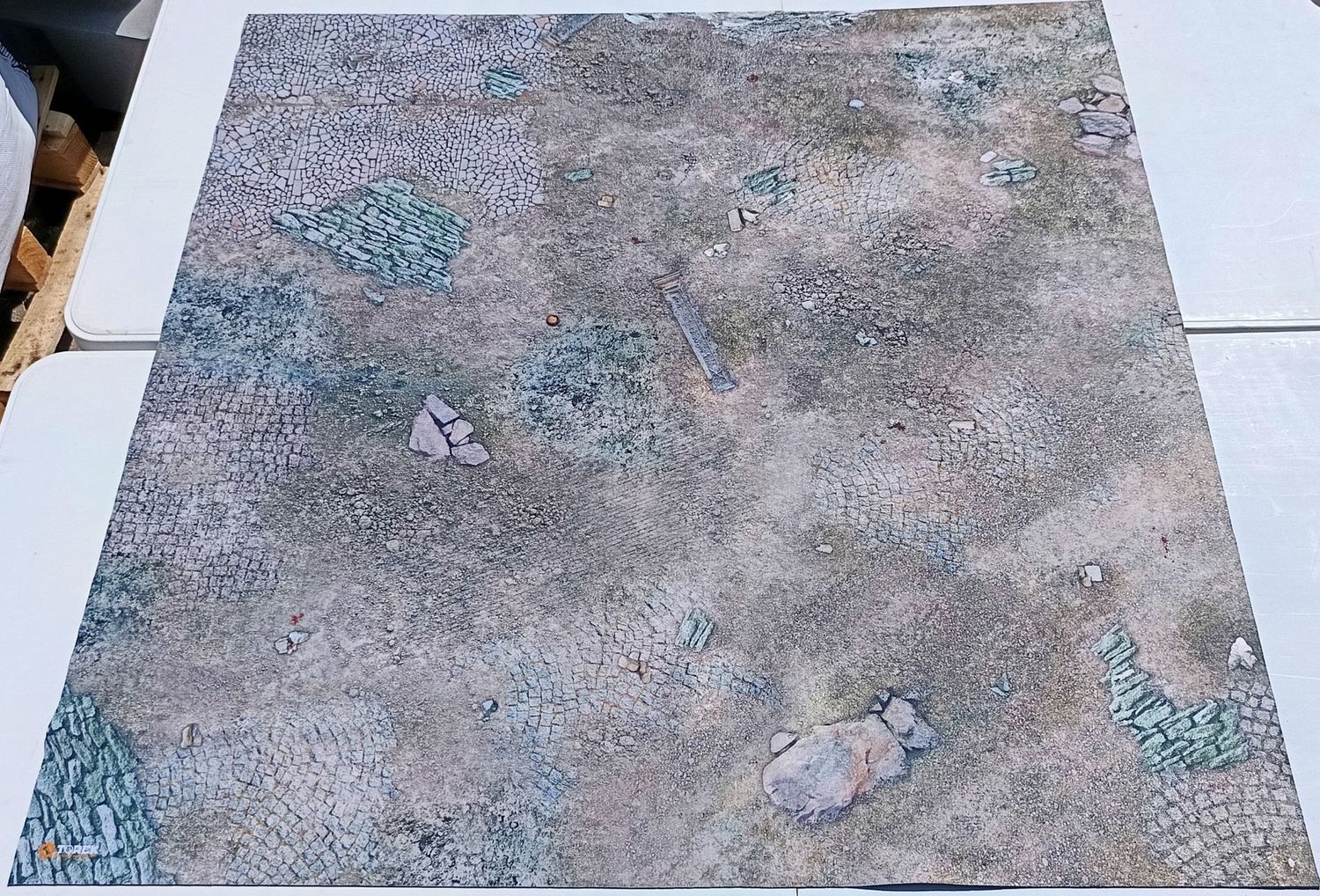 Battlemat city ruin Osgiliath 60"/44" sans marquage défaut 29-07