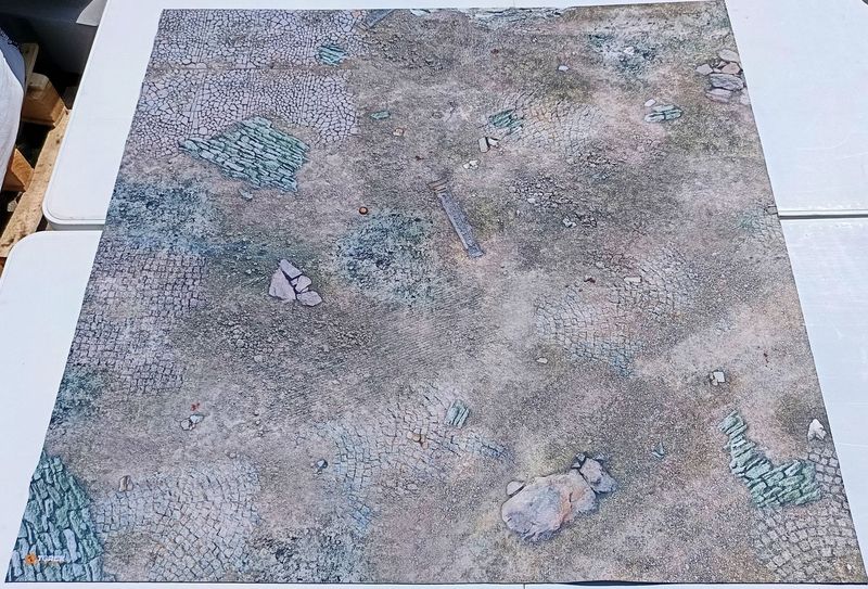 Battlemat city ruin Osgiliath 60"/44" sans marquage défaut 29-07