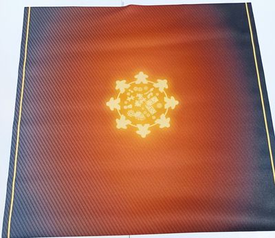 Tapis Meeple néon Jaune 60 cm/60 cm AVEC DÉFAUT 31-07