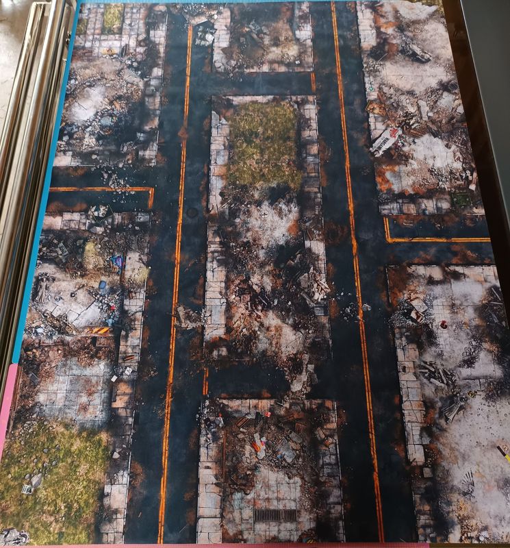Battle Mat Battle Mat "Urbain FWS" – Édition officielle French Wargame Studio x Torek avec marquage Mission Pack 2025® discret - Défaut 45-07