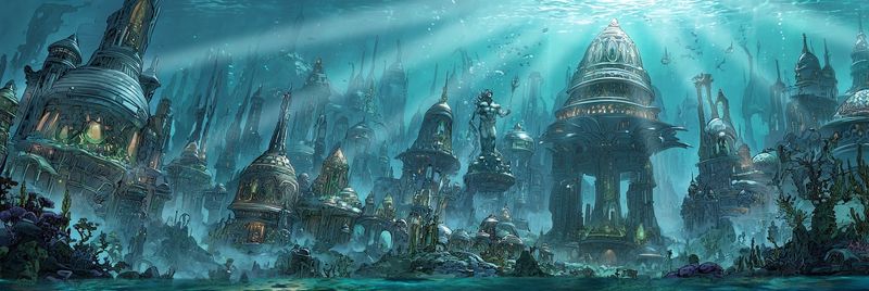 Fond de table Atlantis (Compatible Marvel Crisis Protocol)