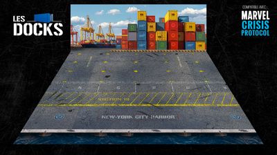 Battlemat Les Docks (Compatible Marvel Crisis Protocol®)