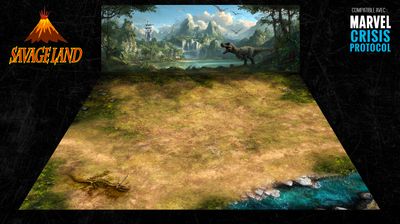 Battlemat Savage Land (Compatible Marvel Crisis Protocol®)