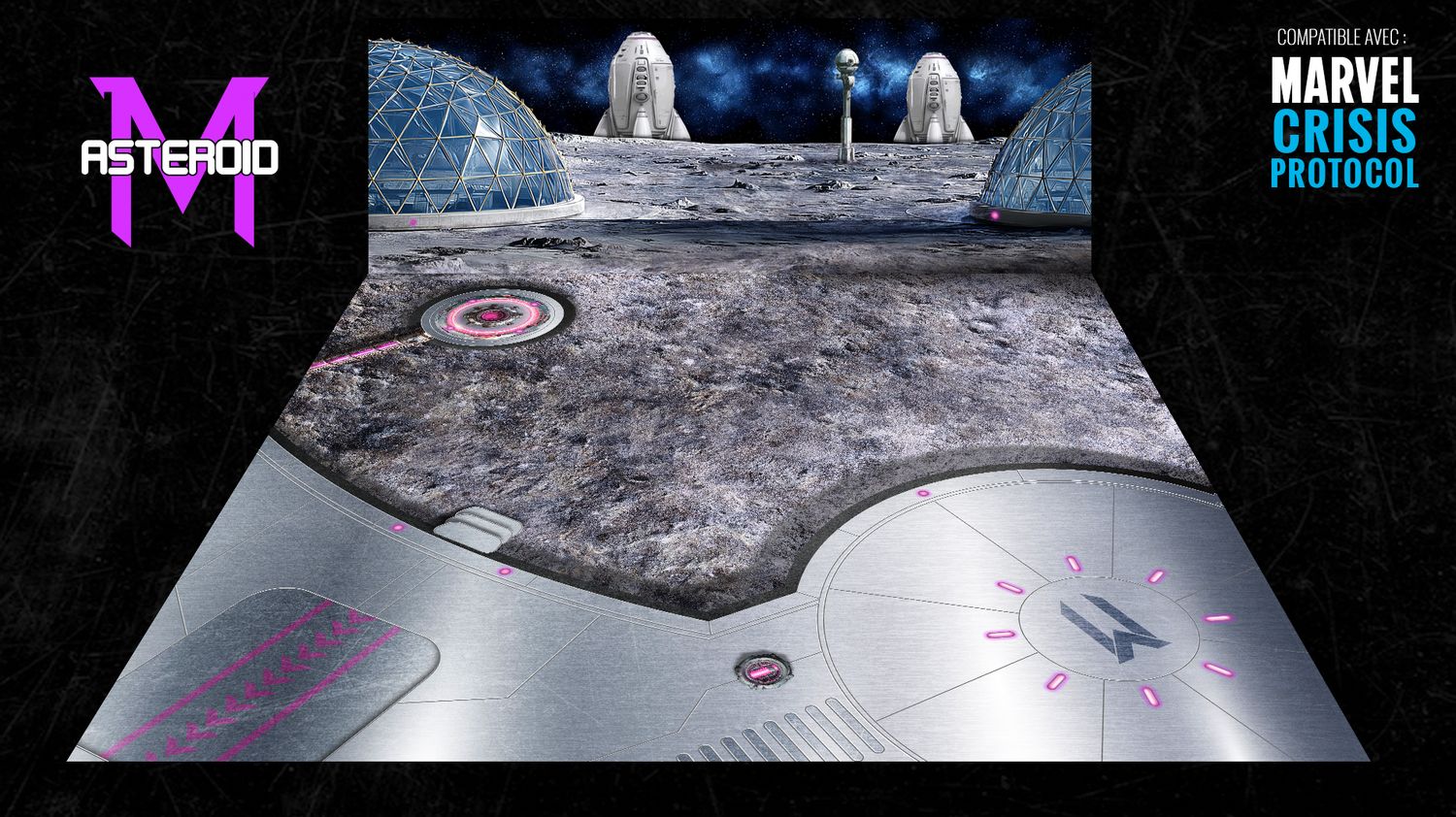 Battlemat Asteroid M (Compatible Marvel Crisis Protocol®)