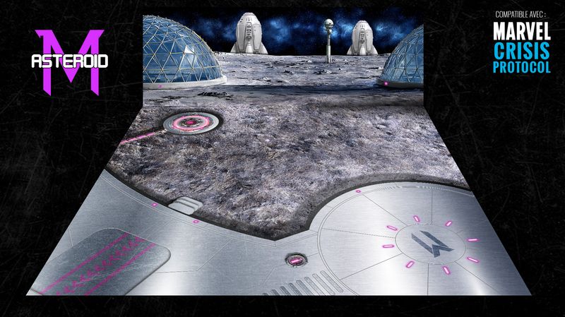 Battlemat Asteroid M (Compatible Marvel Crisis Protocol®)