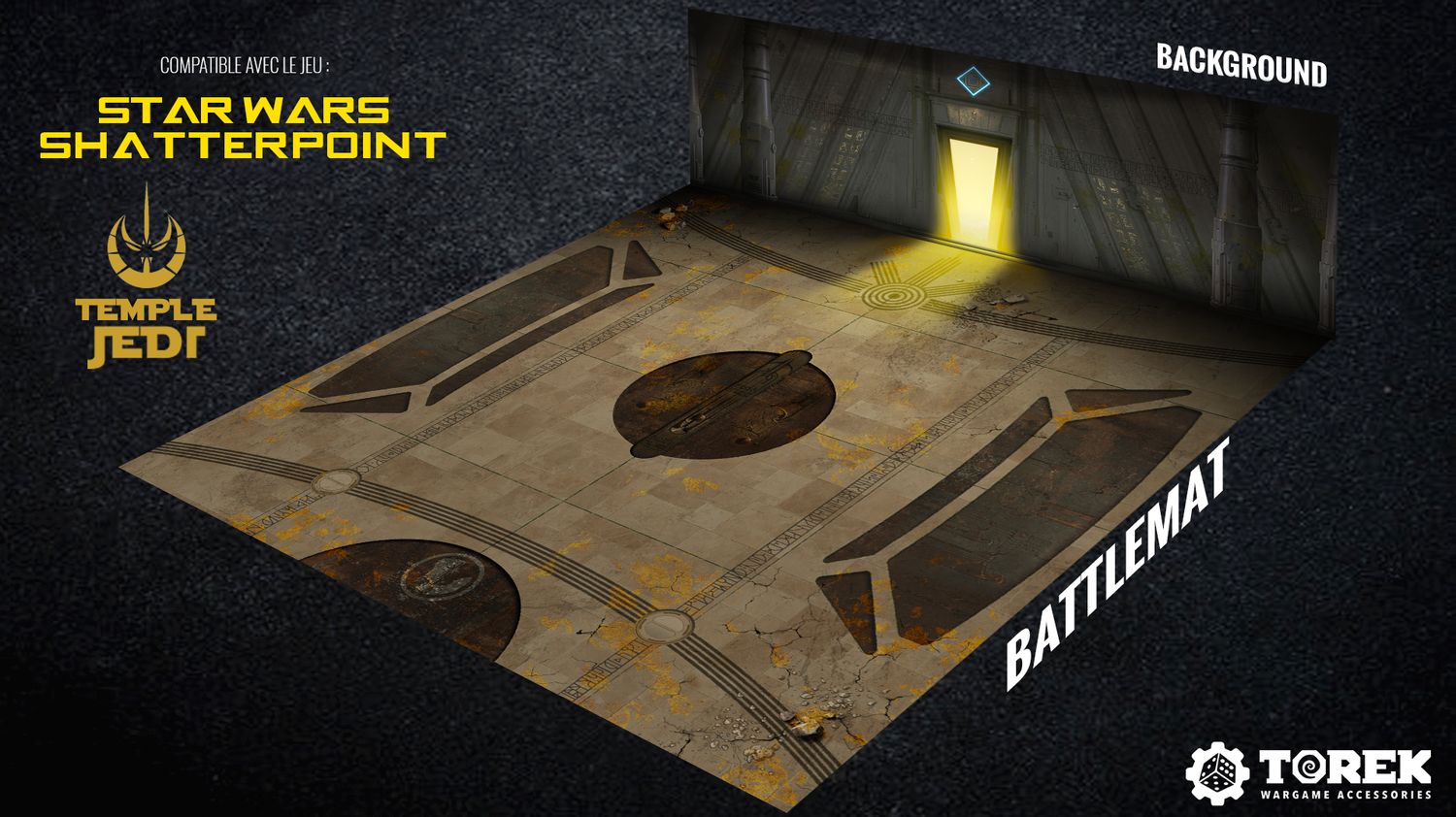 Battlemat Temple Jedi (Compatible Star Wars Shatterpoint®)
